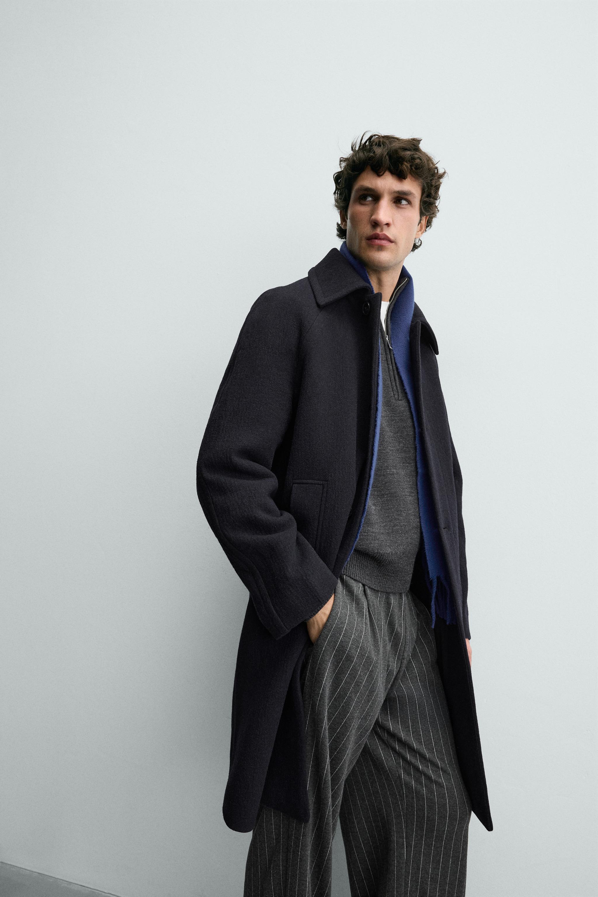 MANTEAU STRUCTURÉ AVEC LAINE